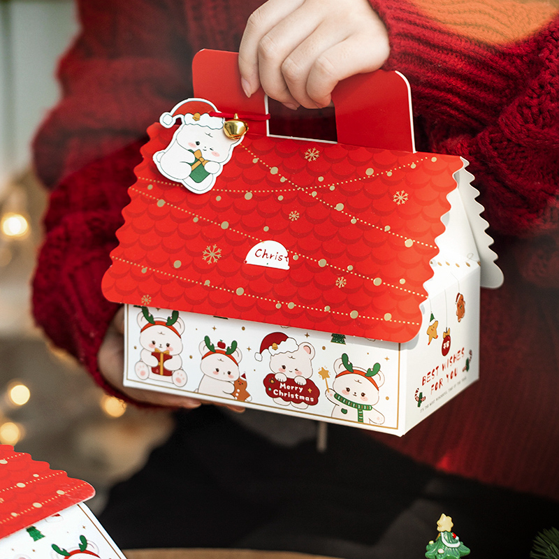 创意圣诞小屋礼盒空盒子
