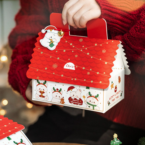 创意圣诞小屋礼盒空盒子