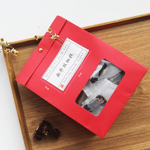 南枣核桃糕贴纸包装袋封口贴手工点心盒子包装盒创意不干胶标签纸