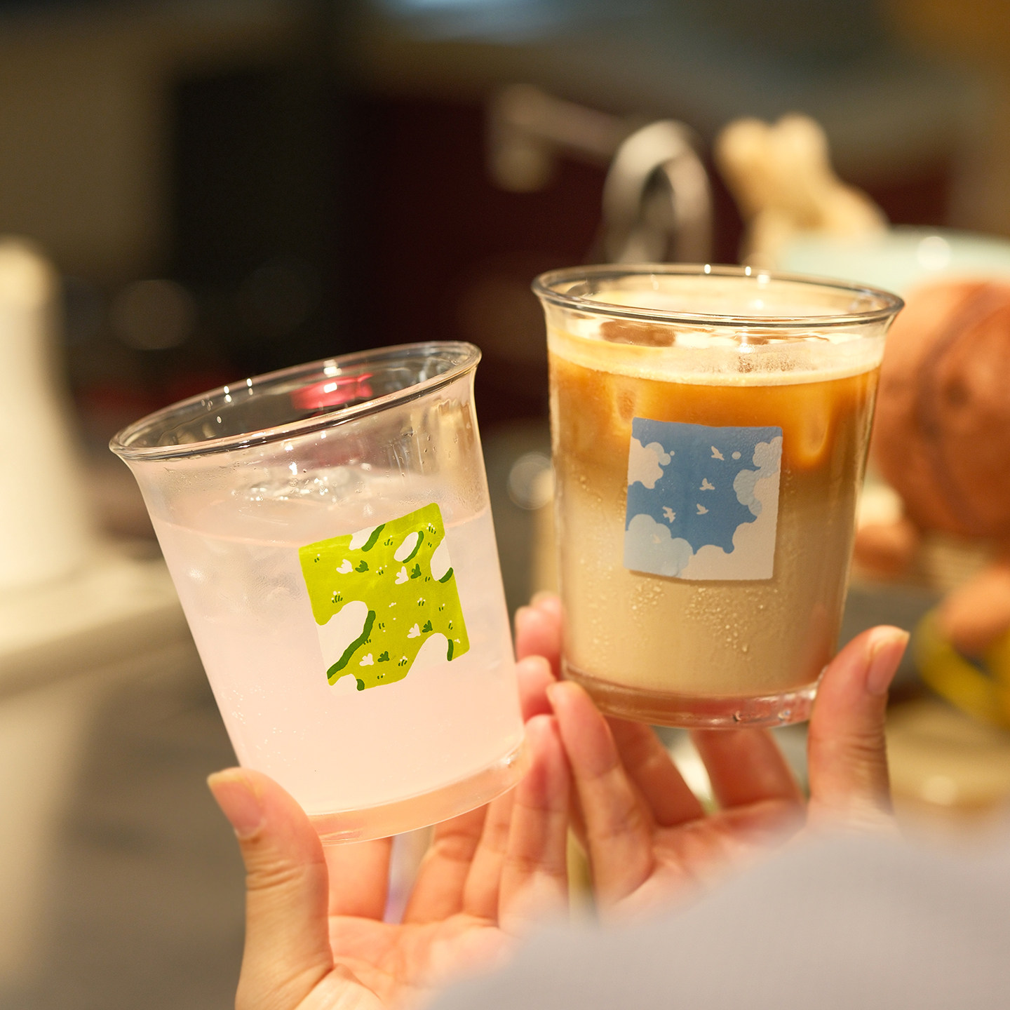 原创蓝天草地玻璃杯 ins咖啡杯牛奶杯饮料杯啤酒杯家用商用礼物,餐饮具,玻璃杯,淘宝优惠券,粉丝福利购,淘宝优惠卷