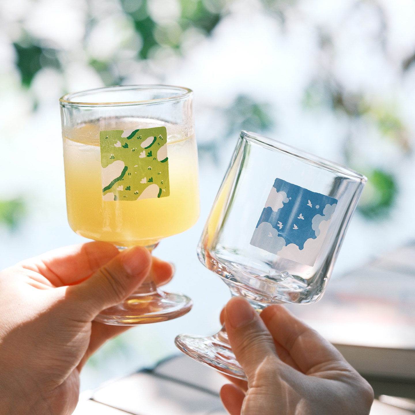 原创绿野仙踪玻璃高脚杯晴空飞鸟咖啡杯酒杯气泡水饮料杯家用商用,餐饮具,玻璃杯,淘宝优惠券,粉丝福利购,淘宝优惠卷