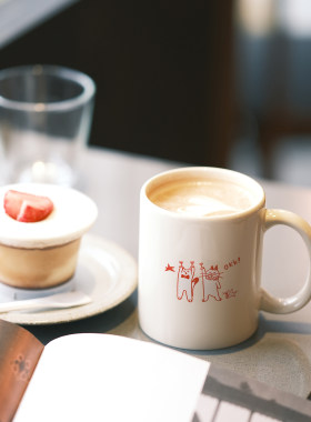 OKK小猫小狗陶瓷马克杯咖啡杯