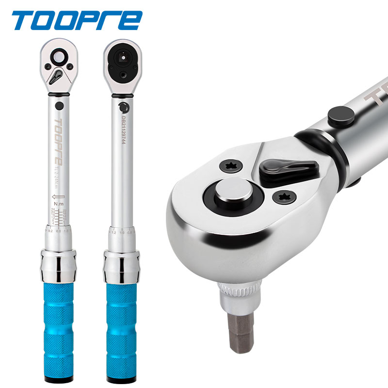 TOOPRE 산악 자전거 토크 렌치 사전 설정 조정 가능한 토크 1|4 XIAOFEI 2-24NM 래칫 세트