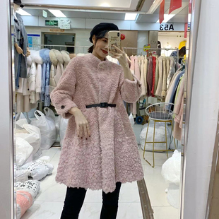 宽松百搭小个子中长款 韩版 时尚 2019冬季 羊剪绒外套女ins潮 新款