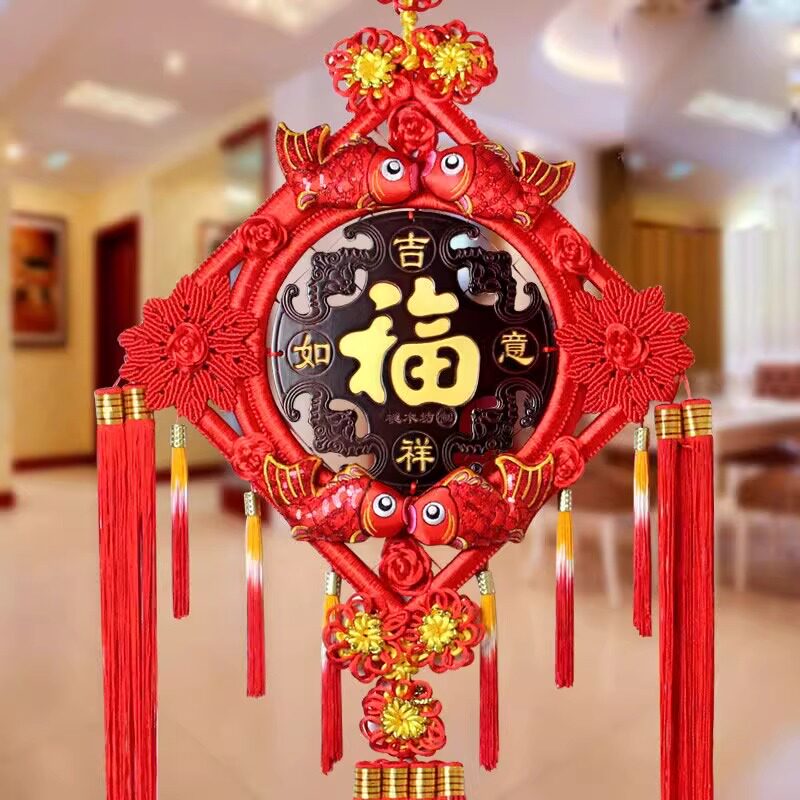 桃木中国结挂件福字客厅玄关