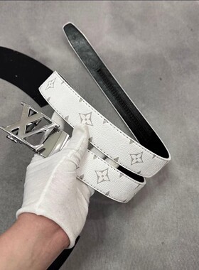 苏6网红全卡槽L自动扣皮带男潮流学生V精神小伙腰带瘦子百搭青年