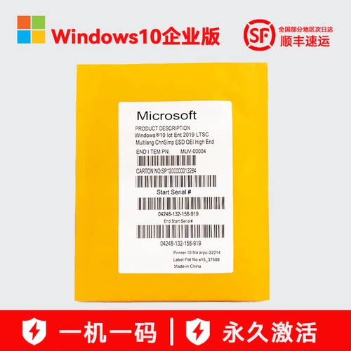 正版Win10 IOT企业版2019 2021 DVD版操作系统Windows10企业版