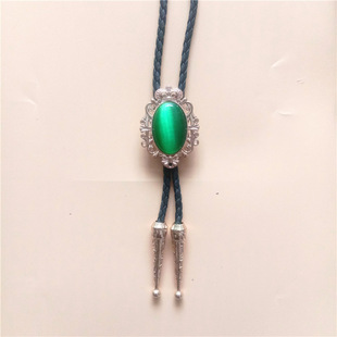 BOLO TIE波洛项链男蓝色猫眼石新郎拍照主持演讲韩版皇冠金属配2