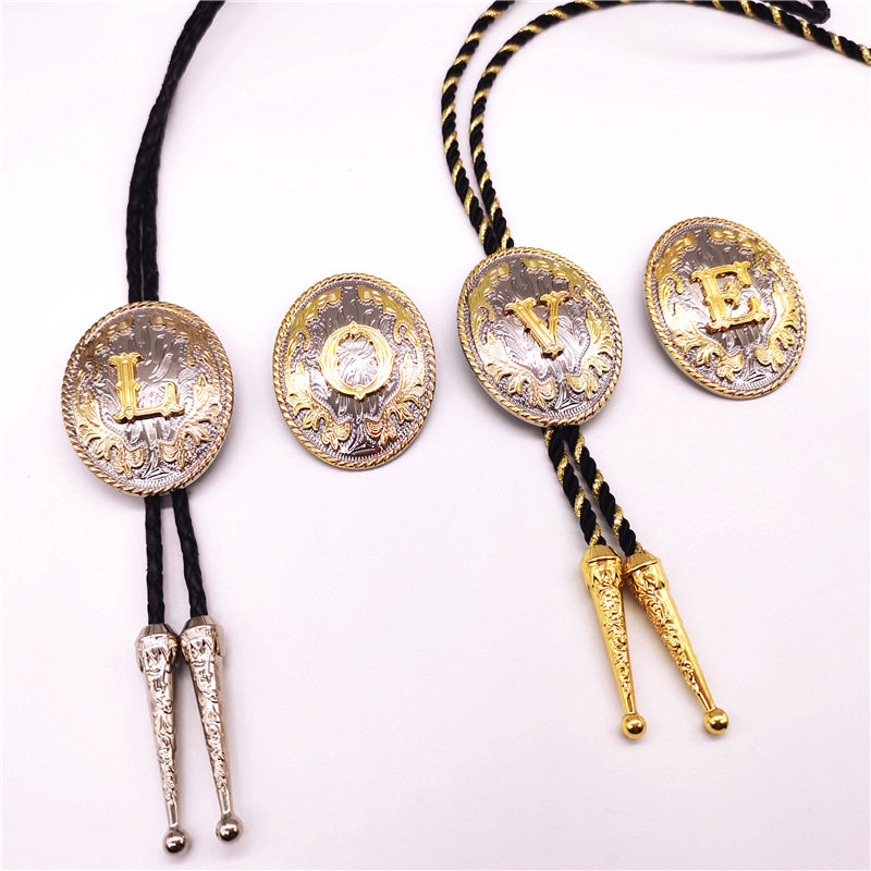 时尚饰品新款流行项链椭圆字母款式寓意单词姓氏定制长款毛衣链1