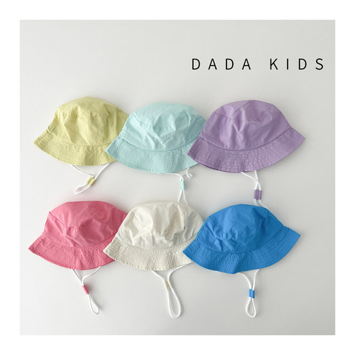 韩系ins小童轻薄速干防晒渔夫帽