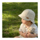 韩系婴儿帽子春秋季 男女宝宝防晒遮阳渔夫帽纯棉透气双帽檐护颈帽