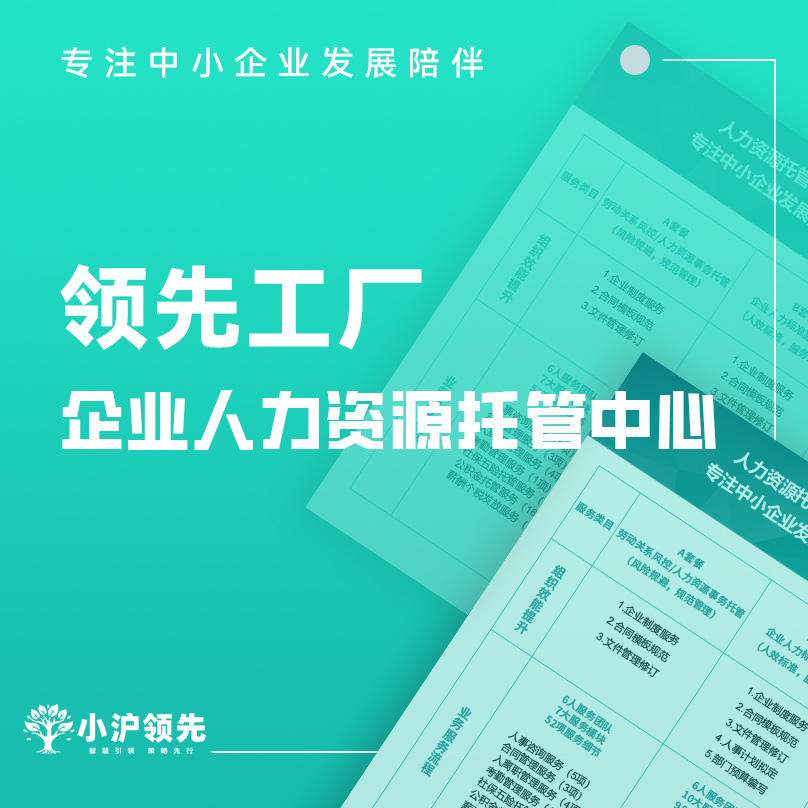企业人力资源托管中心 事务性外包专注中小企业服务