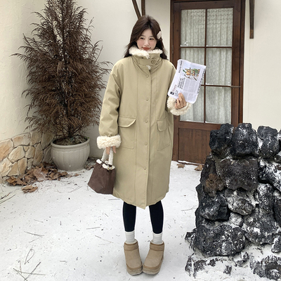 现货:冬装新款高级欧货90白鸭绒长款羽绒服2C135-6863P285K428