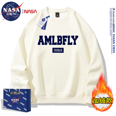 NASA联名美式长袖圆领卫衣男女款
