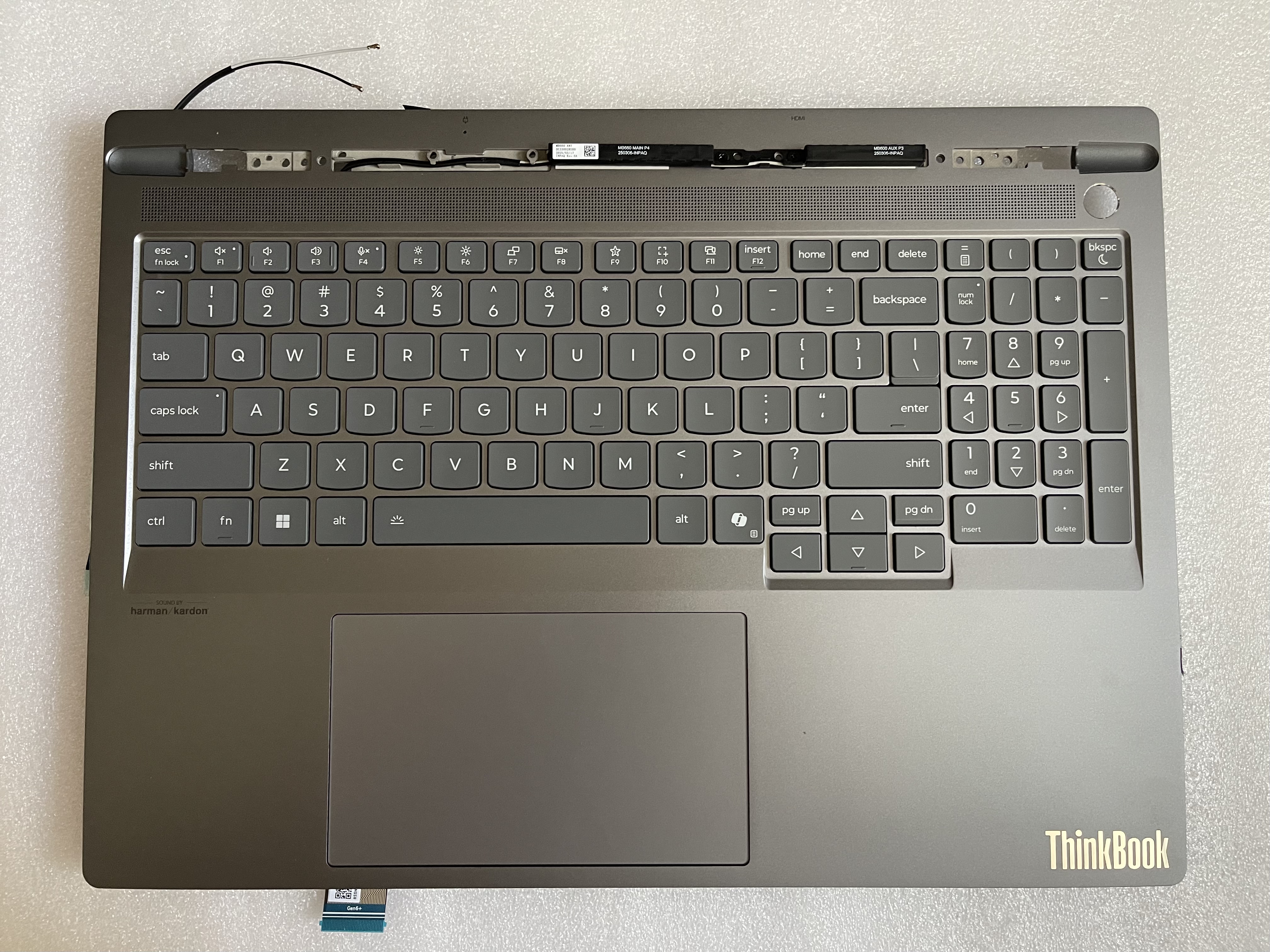 联想ThinkBook 16p G6 IAX C壳主机上盖含键盘wifi天线5CB1S57375