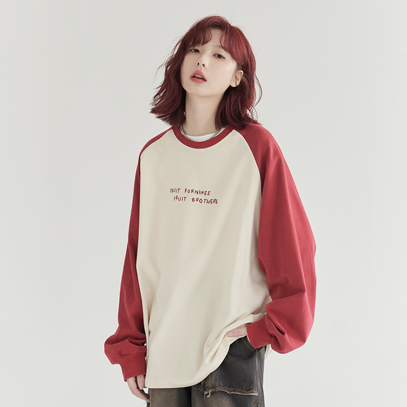 长袖T恤撞色【万有引力博物馆】