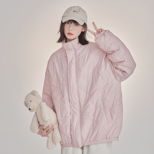 【万有引力博物馆】宽松纯色棉服