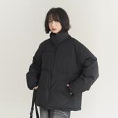 90白鸭绒短款 羽绒服女冬季 新款 万有引力博物馆 宽松纯色冬装 外套