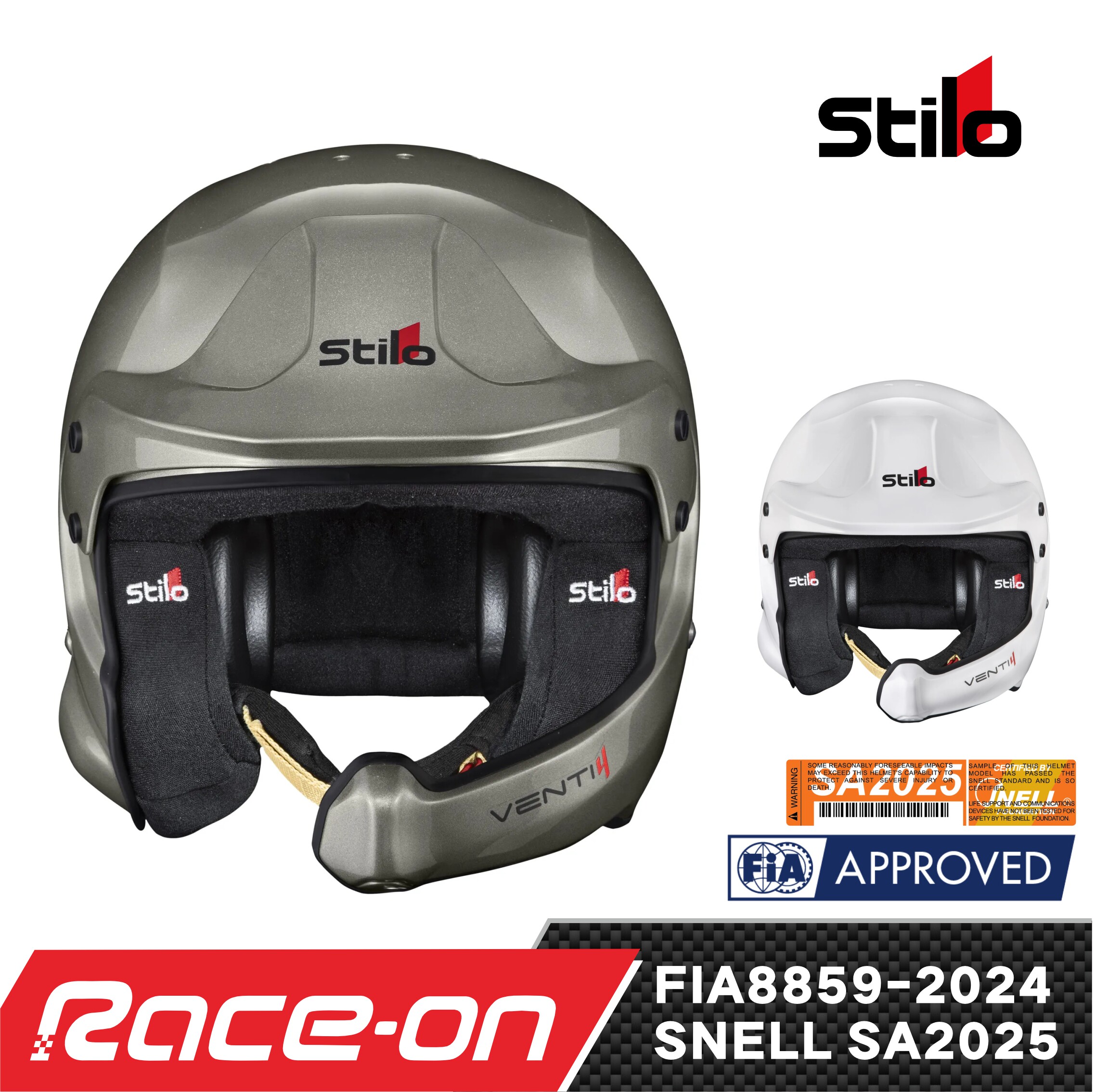 STILO VENTI4 COMPOSITE FIA8859-2024/SA2025双新认证 赛车头盔
