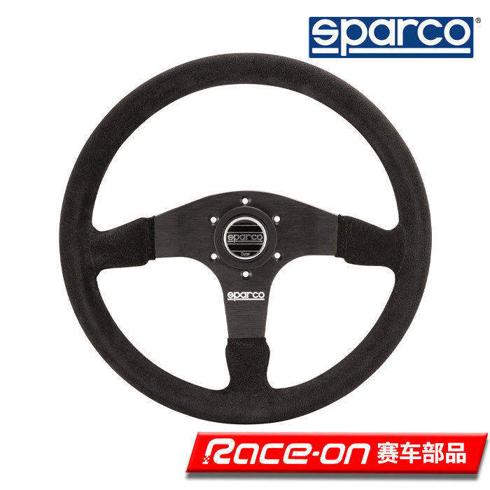 SPARCO  R375  赛车方向盘 翻毛皮材质 直径350mm