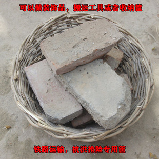 白腊条手编筐抬筐防洪编织筐铁路用框白腊杆筐柳条抬筐东北土篮子