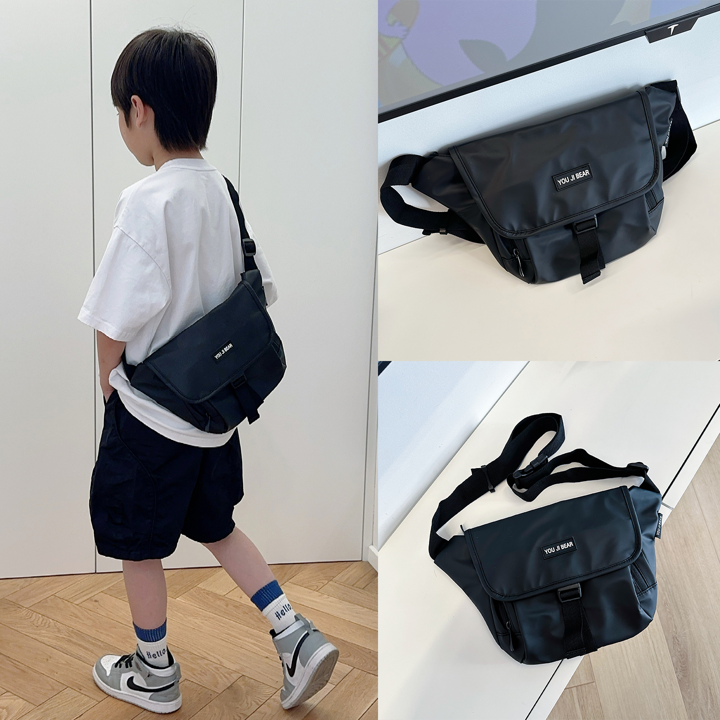 自留款邮差包儿童挎包男童斜挎包