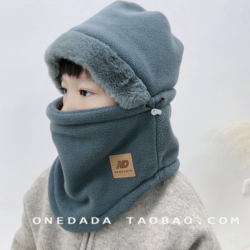 NEWDAKID摇粒绒亲子套头骑行帽