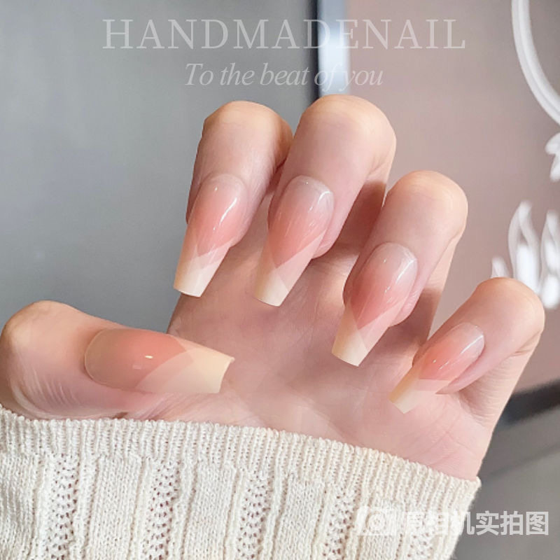 2025高级穿戴甲轻奢中长T款相交叉法式变裸色网红同款显白可拆卸,彩妆/香水/美妆工具,穿戴甲/甲片,淘宝优惠券,粉丝福利购,淘宝优惠卷