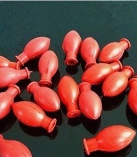 加厚红色胶头吸头橡胶吸球1ml 2ml玻璃吸管滴管移液管 橄榄吸球