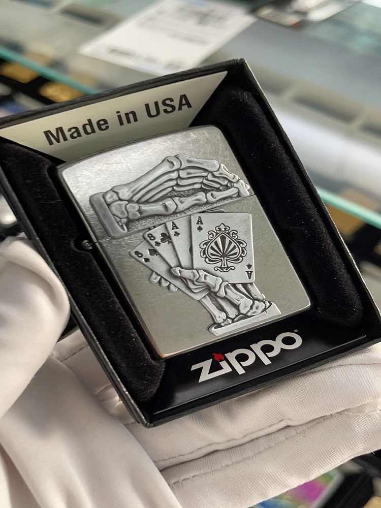 zippo惊喜徽章铜送礼扑克贴章