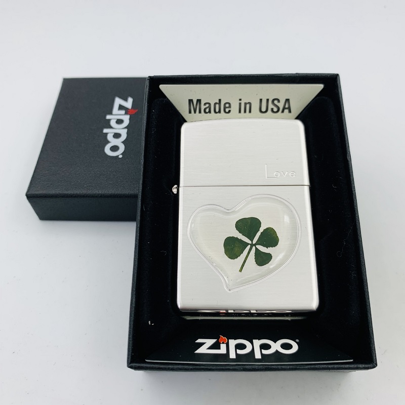 zippo芝宝打火机正品爱诚实叶子