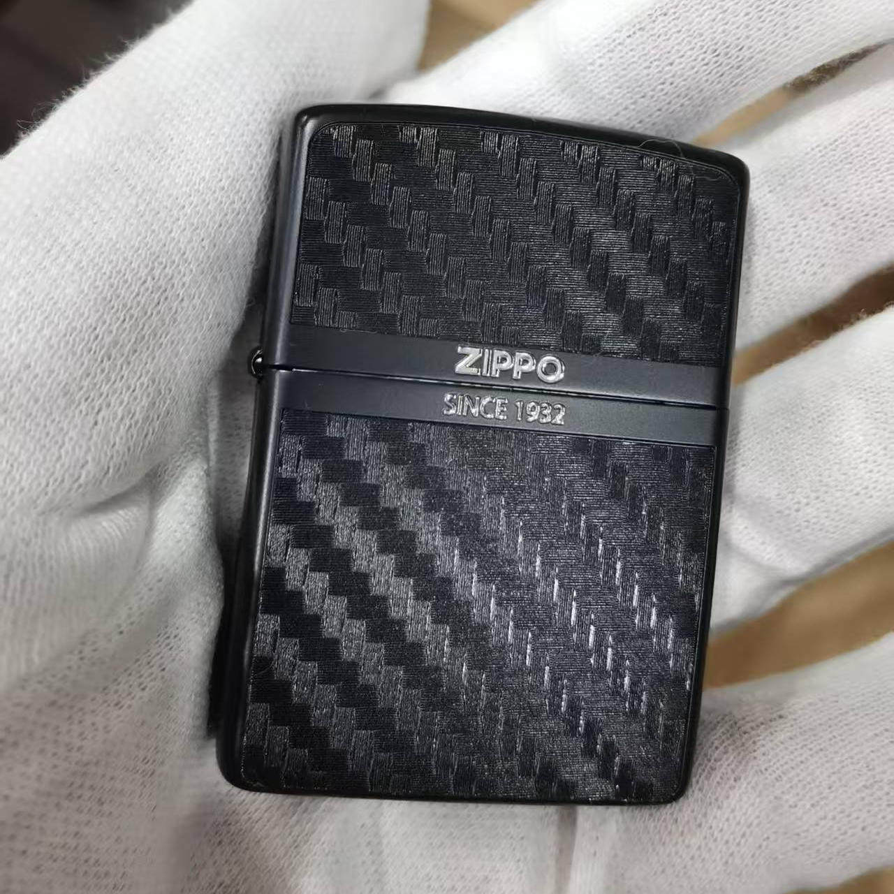 zippo火机正品碳纤维贴片送礼物