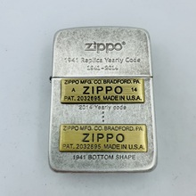 zippo之宝防风打火机正品黑冰1941复刻贴章底刻纪念古银历史73周