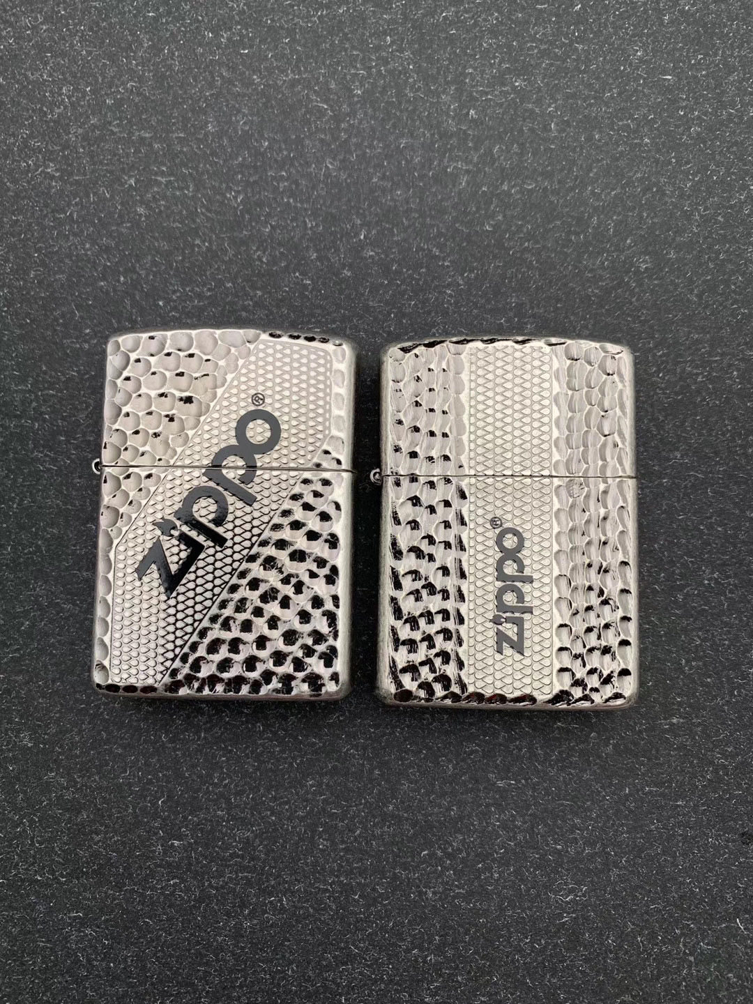 zippo芝宝打火机美国原装正品 古银盔甲 魔眼 斜标 陨石坑 韩版