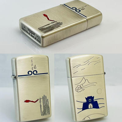 zippo火机纤巧窄机万宝路一生爱