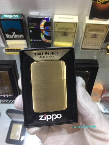 芝宝拉丝纯铜复刻zippo打火机