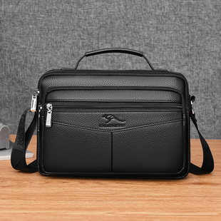 男士包包单肩斜挎包商务休闲横款背包男款手提包小挎包挂包皮包潮