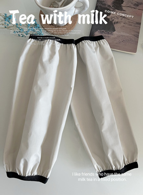 2025新款春秋冬季冲锋装面料防泼水长款袖套办公成人防污套袖女