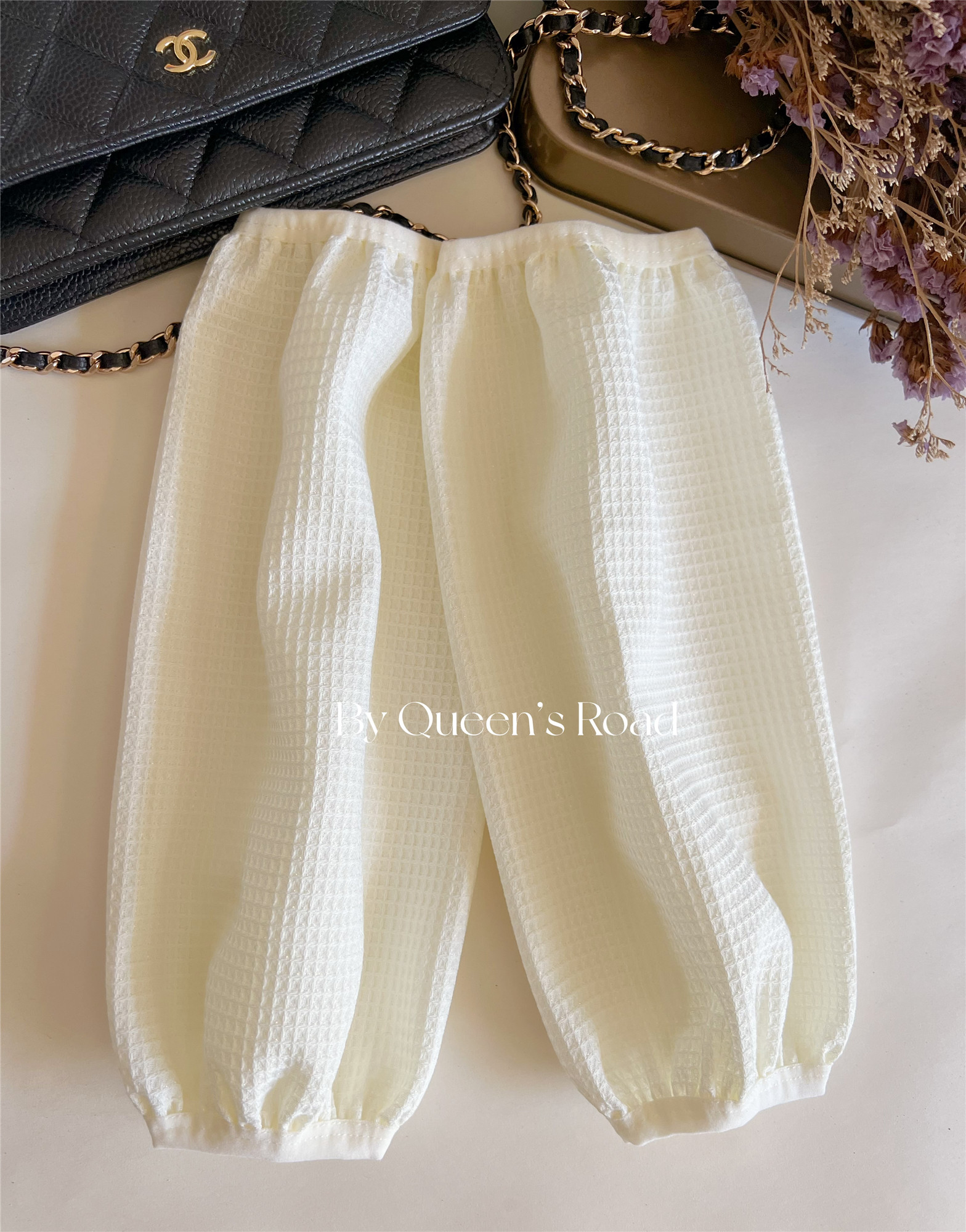 袖套ji简黑白简约优雅法式轻薄