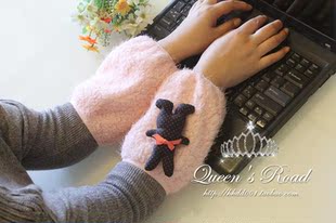 成人办公护袖 2025新款 套中学生可爱保暖棉衣套袖 毛绒袖 女 秋冬季