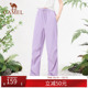 百搭高腰显瘦防晒透气宽松直筒阔腿裤 骆驼女裤 新款 夏季 户外休闲裤