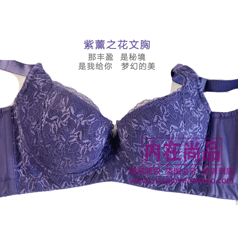 佳曼尔蓓丝密紫薰之花聚拢上托平背收副乳软钢圈磁疗调整型内衣