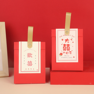 结婚喜糖新款中式个性创意喜糖盒子桌糖订婚宴满月礼婚礼喜糖成品