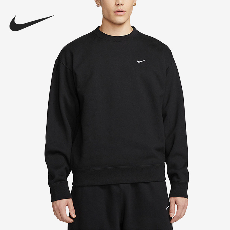 Nike/耐克正品新款男子简约休闲运动针织圆领套头卫衣DX1362