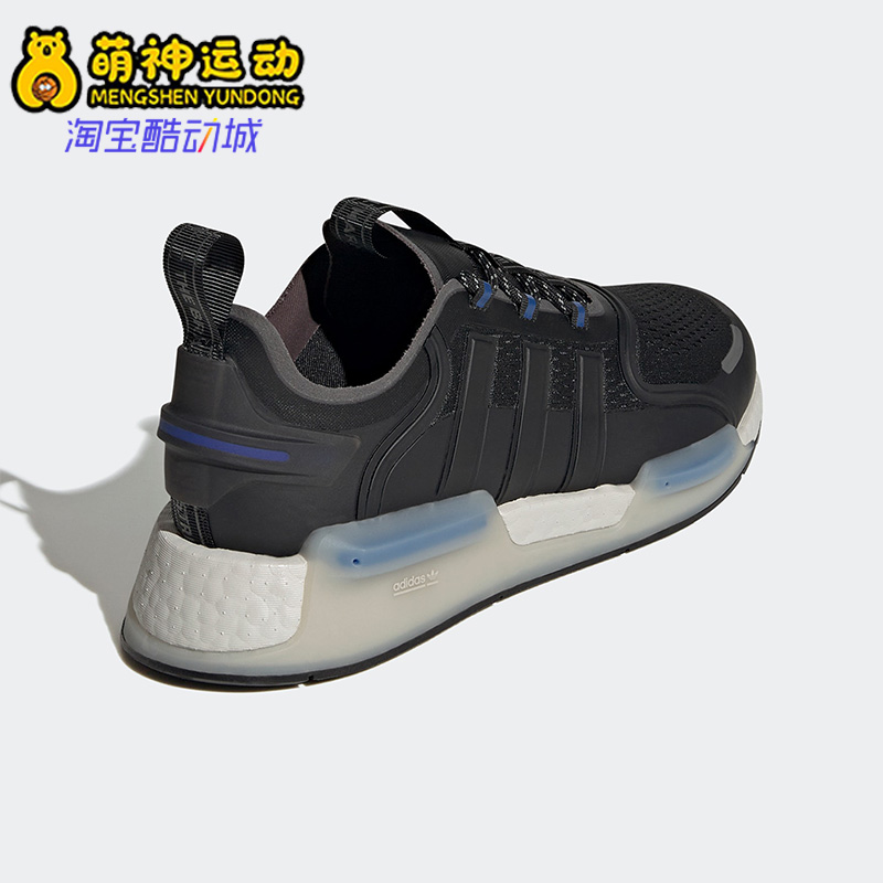 三叶草男女同款新款透气跑步鞋