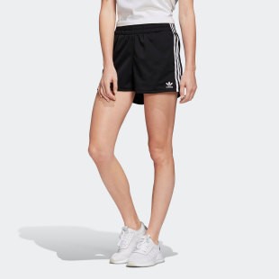 运动休闲女子透气短裤 26夏三叶草 FM2610 阿迪达斯正品 Adidas