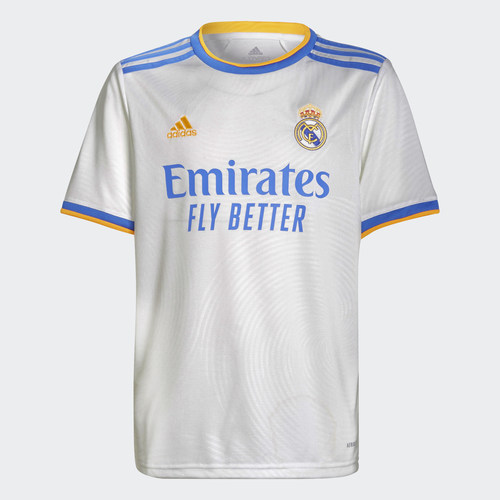 Adidas/阿迪达斯正品REAL H JSY Y皇马主场大童短袖T恤球衣GR3994