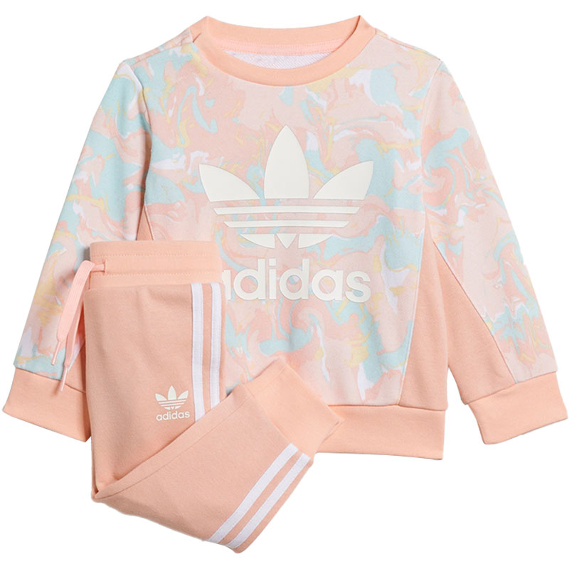 Adidas/阿迪达斯正品三叶草新款婴童男女运动休闲套装H22632