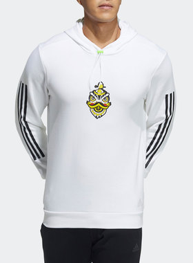 Adidas/阿迪达斯正品新款男女运动休闲连帽卫衣套头衫H43798