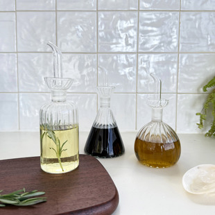 防漏好清洗 厨房油壶高硼硅玻璃家用酱油醋瓶香油调味瓶厨房套装
